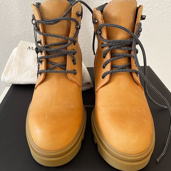 Massimo Dutti Womens Lace-Up Ankle Boots Size US 8 EUR 39 NEW with box - Picture 5 of 14